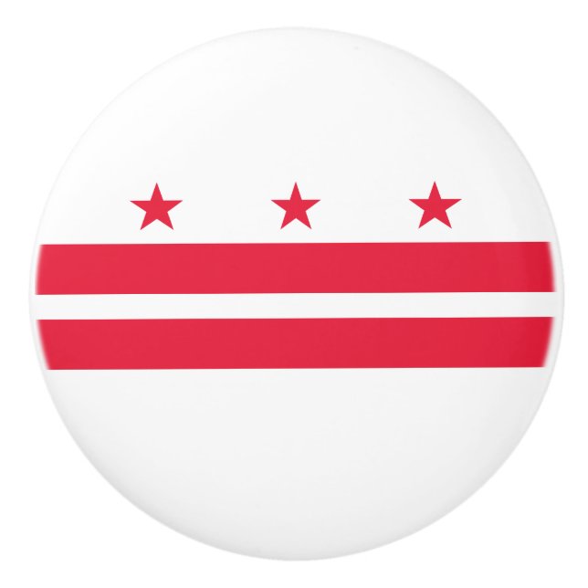 Washington DC:s delstatsflagga Knopp (Framsidan)
