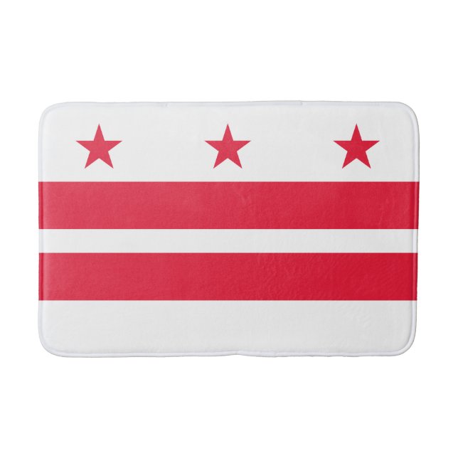Washington DC:s statsflagga Badrumsmatta (Framsidan)