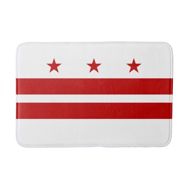 Washington DC:s statsflagga Badrumsmatta (Framsidan)