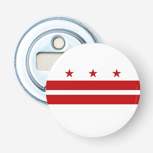 Washington DC:s statsflagga Flasköppnare (Framsidan)
