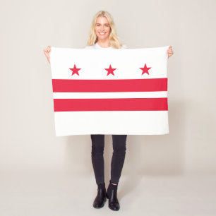 Washington DC:s statsflagga Fleecefilt