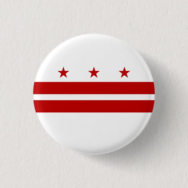 Washington DC:s statsflagga Knapp (Framsida)