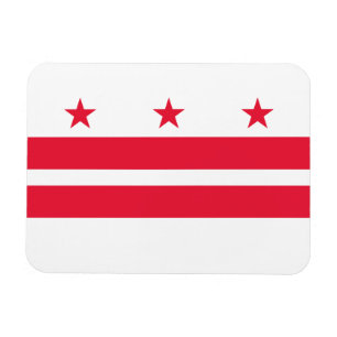 Washington DC:s statsflagga Magnet