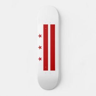 Washington DC:s statsflagga Mini Skateboard Bräda 18,5 Cm