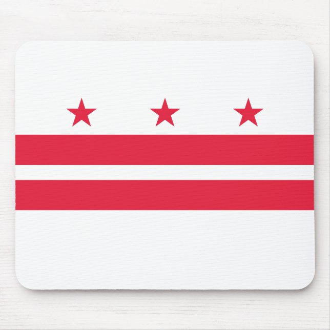 Washington DC:s statsflagga Musmatta (Framsidan)