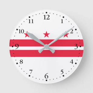 Washington DC:s statsflagga Rund Klocka