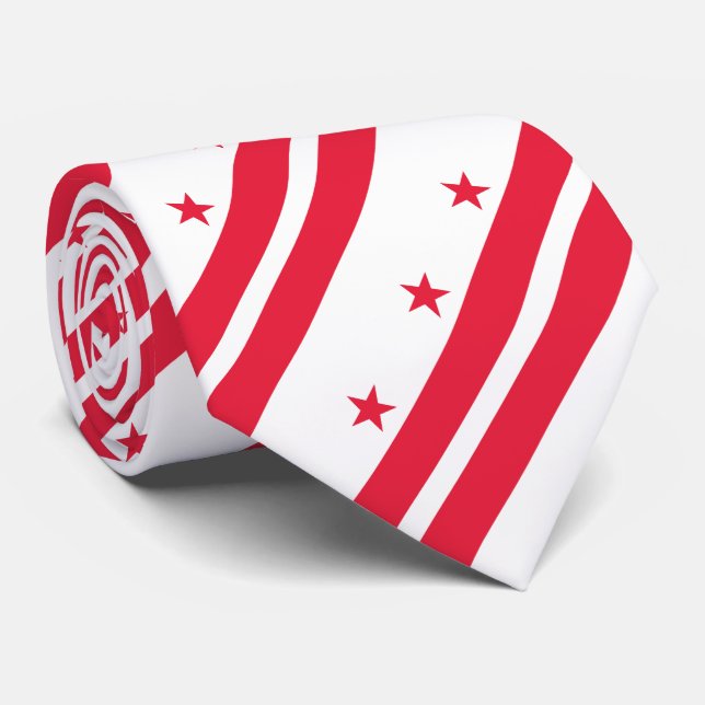 Washington DC:s statsflagga Slips (Rullad)