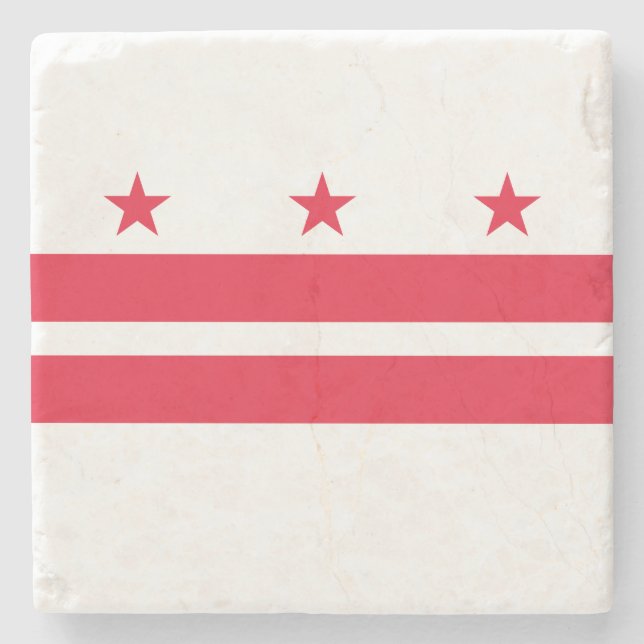 Washington DC:s statsflagga Stenunderlägg (Framsidan)