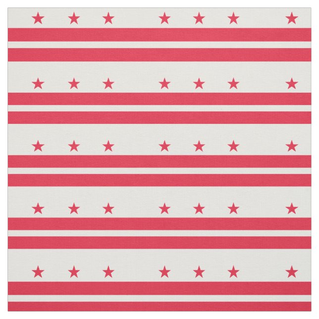 Washington DC:s statsflagga Tyg (Provkarta)