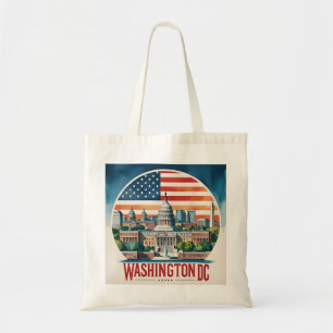 Washington DC Siluett Tygkasse