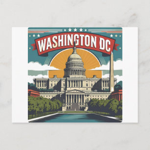 Washington DC Siluett Vykort