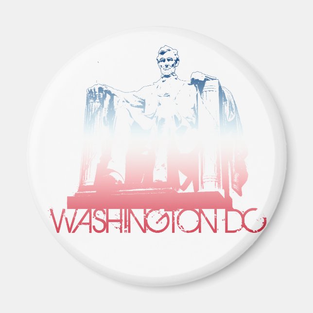 Washington DC Skyline Design Magnet (Framsidan)