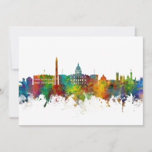 Washington DC Skyline Inbjudningar