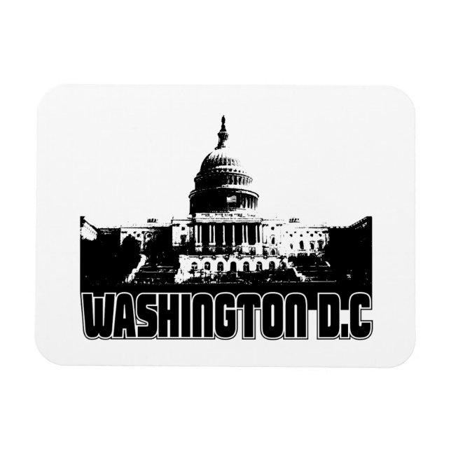 Washington DC Skyline Magnet (Horisontell)