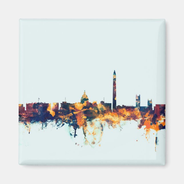 Washington DC Skyline Magnet (Framsidan)