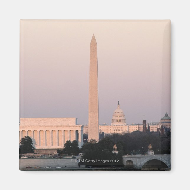 Washington, DC Skyline Magnet (Framsidan)