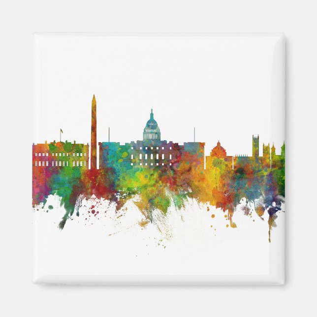 Washington DC Skyline Magnet (Framsidan)