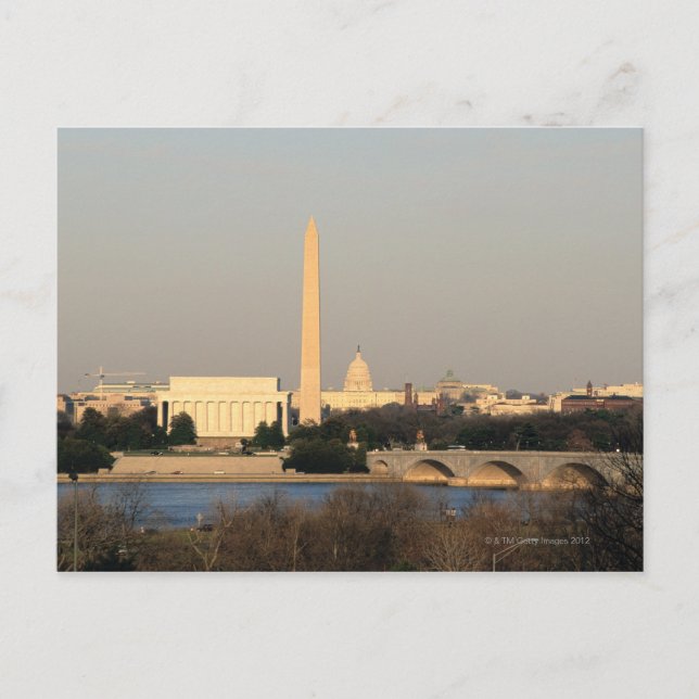Washington DC Skyline Vykort (Framsida)