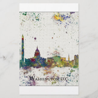 WASHINGTON DC-skyline, Washington DC-utskrift