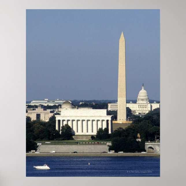Washington DC Skyline with US Capitol Building 2 Poster (Framsidan)