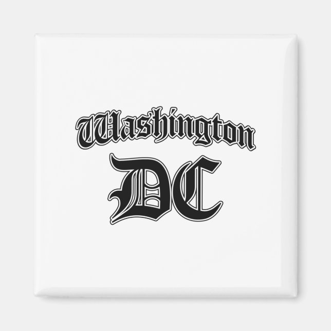Washington Dc Souvenir Långärmad  Magnet (Framsidan)