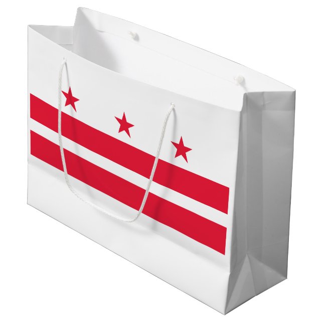 Washington DC Statlig flagga (Framsidan Vinklad)