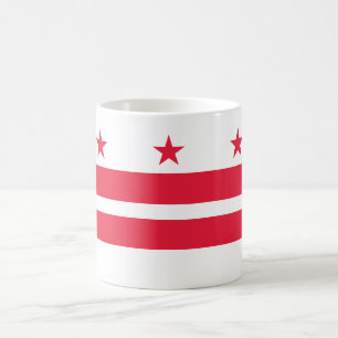 Washington DC Statlig flagga Kaffemugg