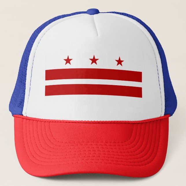 Washington DC Statlig flagga Keps (Framsida)