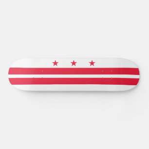 Washington DC Statlig flagga Mini Skateboard Bräda 18,5 Cm