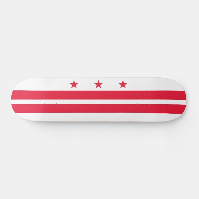 Washington DC Statlig flagga Mini Skateboard Bräda 18,5 Cm (Horz)