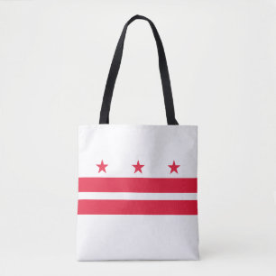 Washington DC Statlig flagga Tygkasse