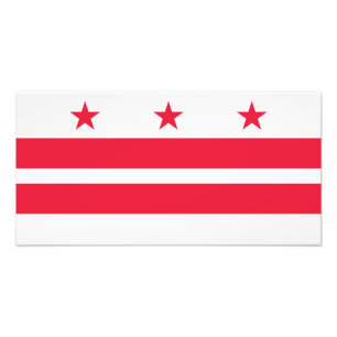 Washington DC Statsflagga Fototryck