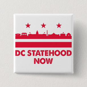 Washington DC-statsmakten nu Button Knapp