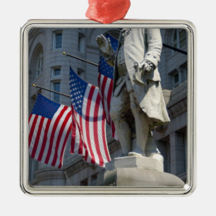 Washington, DC, staty av Benjamin Franklin Julgransprydnad Metall