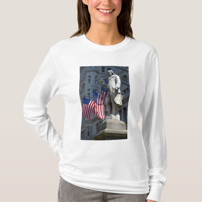 Washington DC, staty av Benjamin Franklin T-shirt (Framsida)
