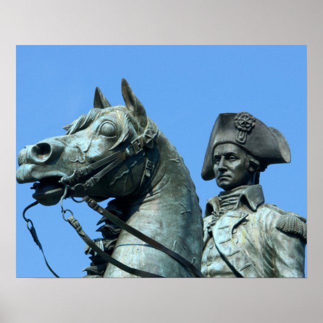 Washington, DC, staty av general George Poster (Framsidan)