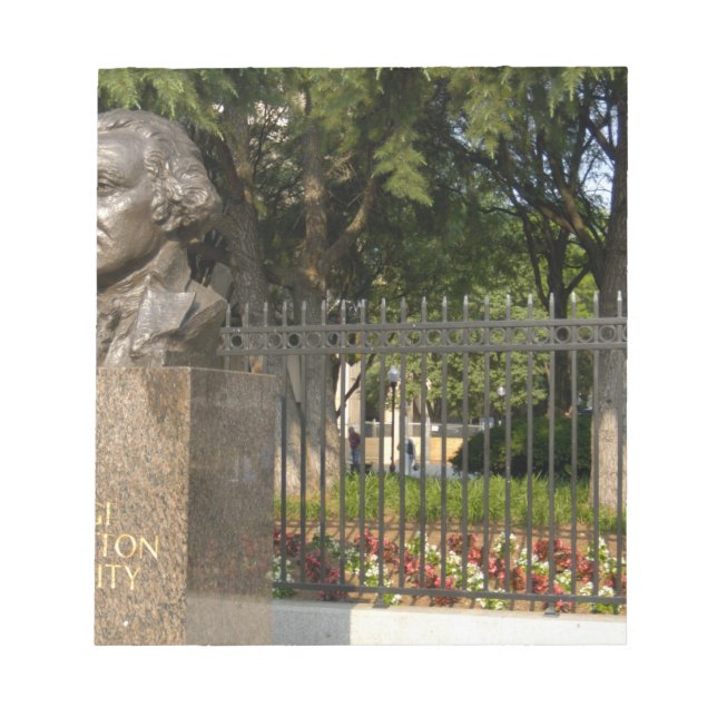 Washington, DC, statyn George Washington, The Anteckningsblock (Framsida)