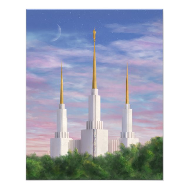 Washington DC Temple Fototryck (Framsidan)