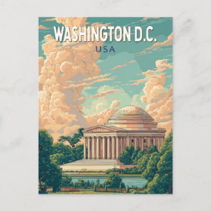 Washington DC Thomas Jefferson Memorial Resa Konst Vykort