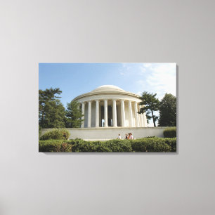 Washington, DC. Thomas Jefferson-minnesmärket Canvastryck