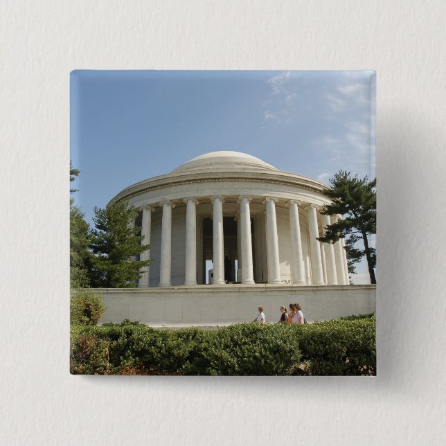 Washington, DC. Thomas Jefferson-minnesmärket Knapp (Framsida)