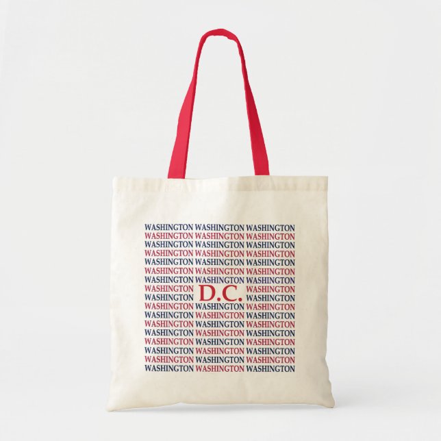 Washington DC typografi Tygkasse (Framsidan)