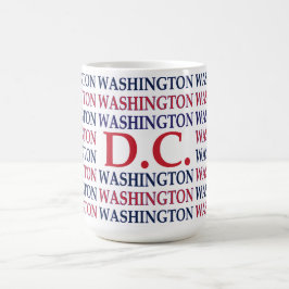Washington DC Typography Kaffemugg