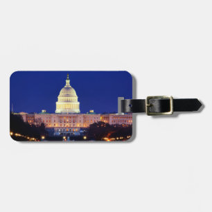 Washington DC United Stater Huvudstad i Dusk Bagagebricka