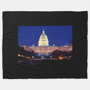 Washington DC United Stater Huvudstad i Dusk Fleecefilt