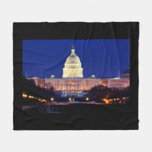 Washington DC United Stater Huvudstad i Dusk Fleecefilt