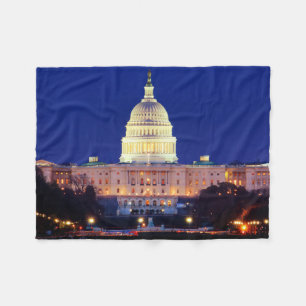 Washington DC United Stater Huvudstad i Dusk Fleecefilt