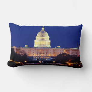 Washington DC United Stater Huvudstad i Dusk Lumbarkudde