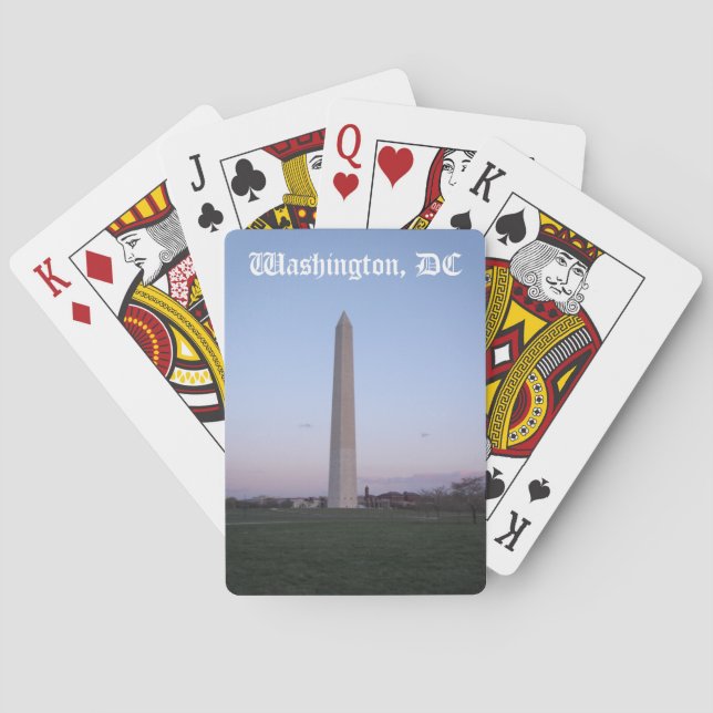 Washington, DC-uppspelningskort Casinokort (Baksidan)