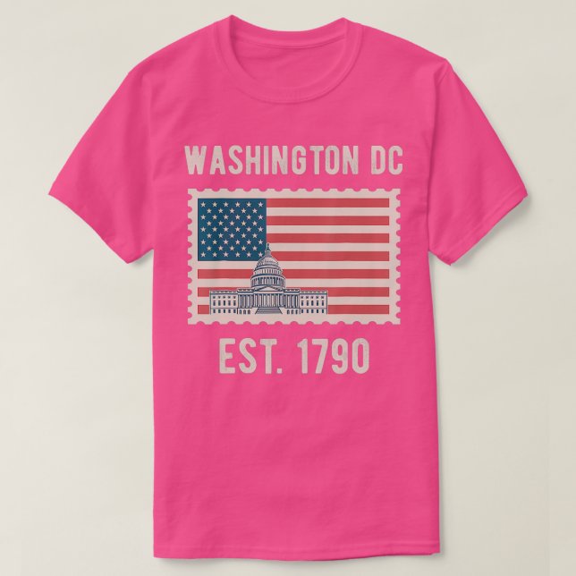 Washington DC USA flagga Kärlek Huvudstad Backe So T Shirt (Design framsida)